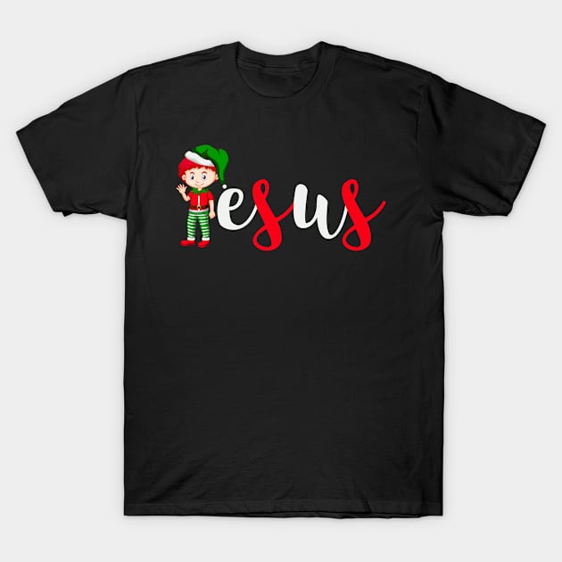 Jesus Christmas Design T-Shirt by jerranne